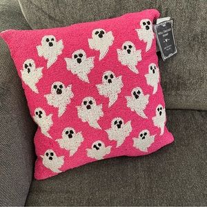 NEW NWT Well Dressed Home Beaded Ghost Pillow Tiktok Homegoods Halloween